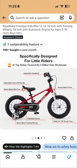 Royal Baby Freestyle Kids Bike – 16"