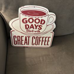 Coffee Sign Metal