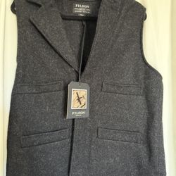 Filson Western Vest Charcoal Wool