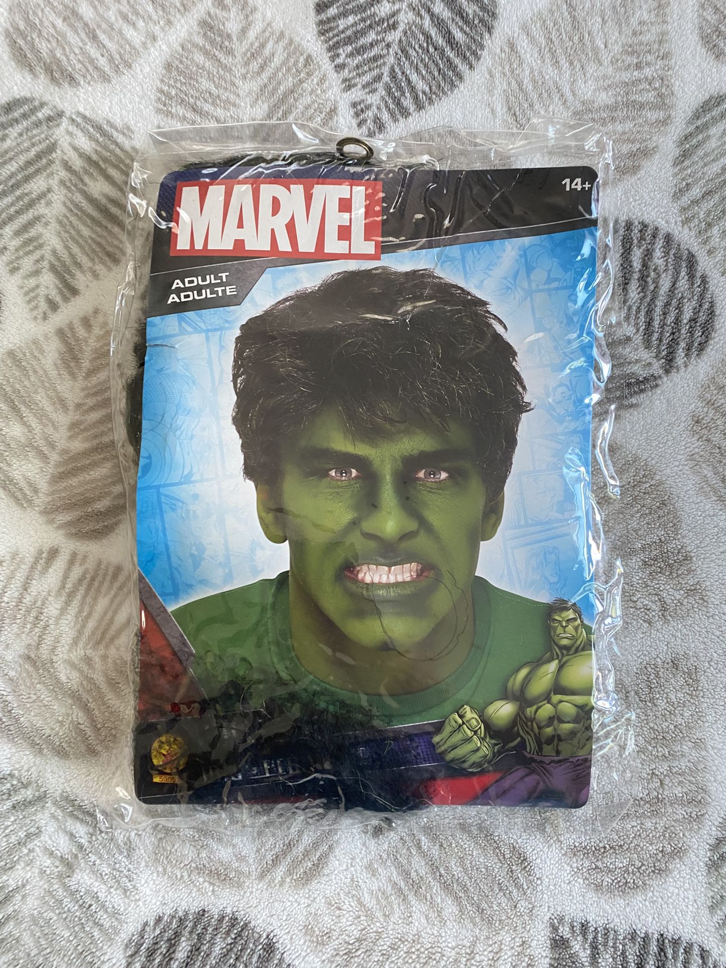 New MARVEL ADULT HULK WIG ONE SIZE