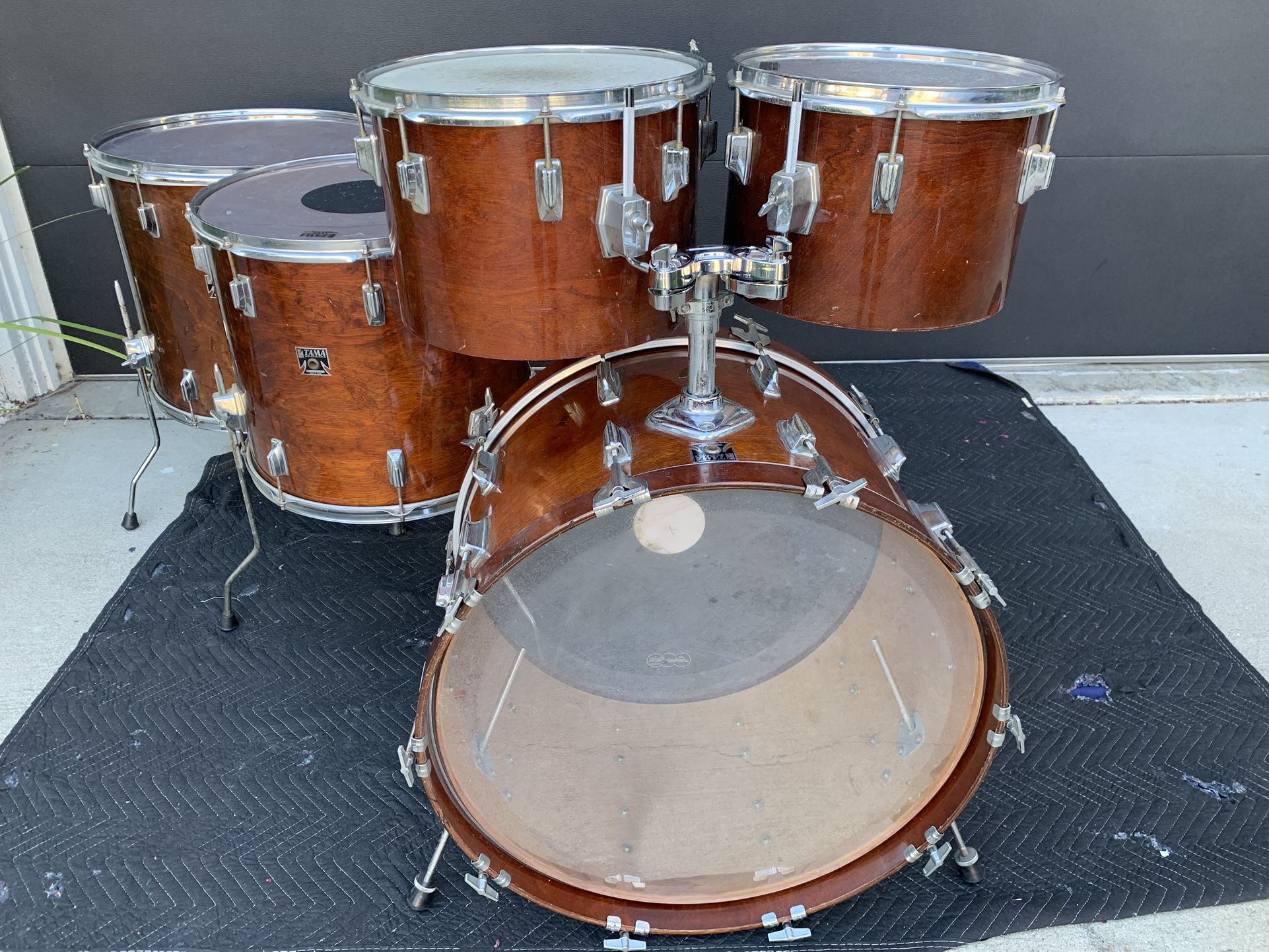 Monster Vintage Tama MIJ Superstar Mahogany 5pc Drum Set 24-20-18-14-13”