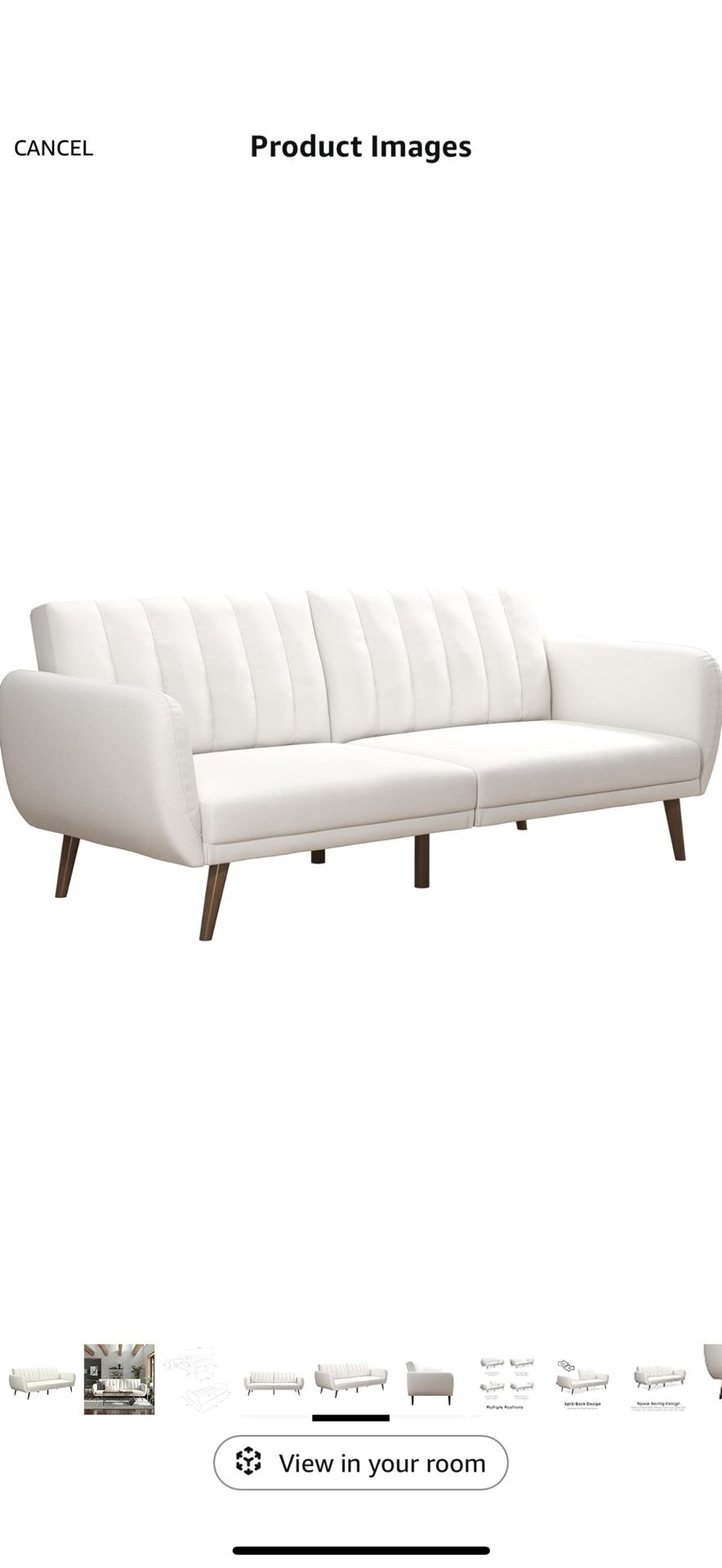 Sofa Couch Leather White