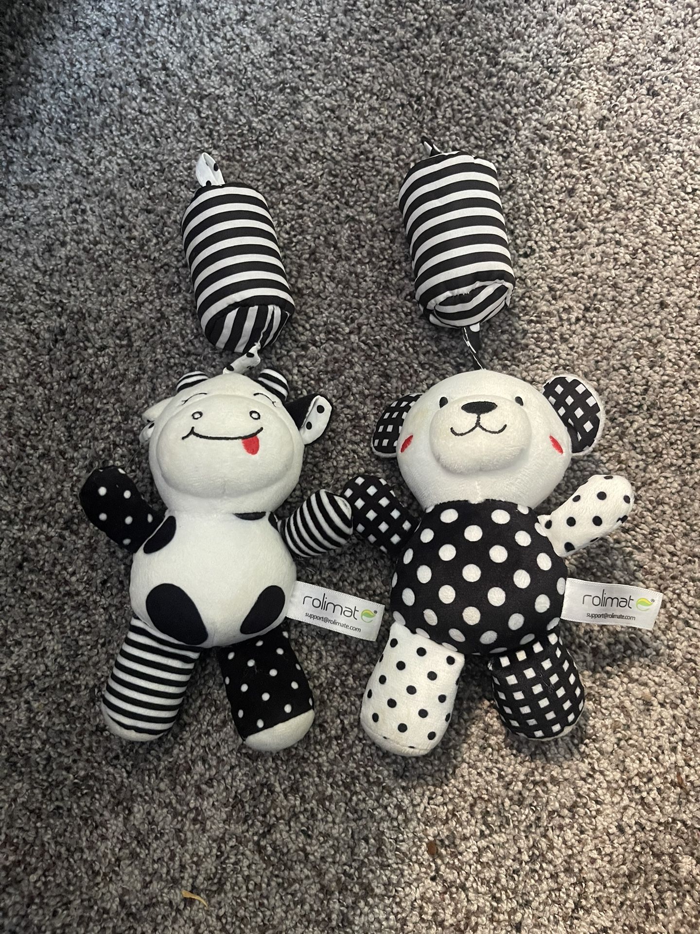 Rollimat Black And White Infant Rattles