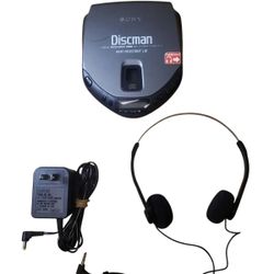 Sony Discman D-171 Car Portable CD Player Tested & Working Black Gray Mega Bass