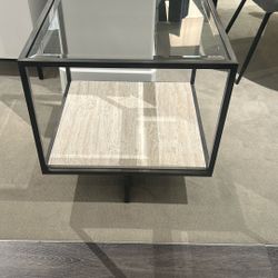 Glass End Table 