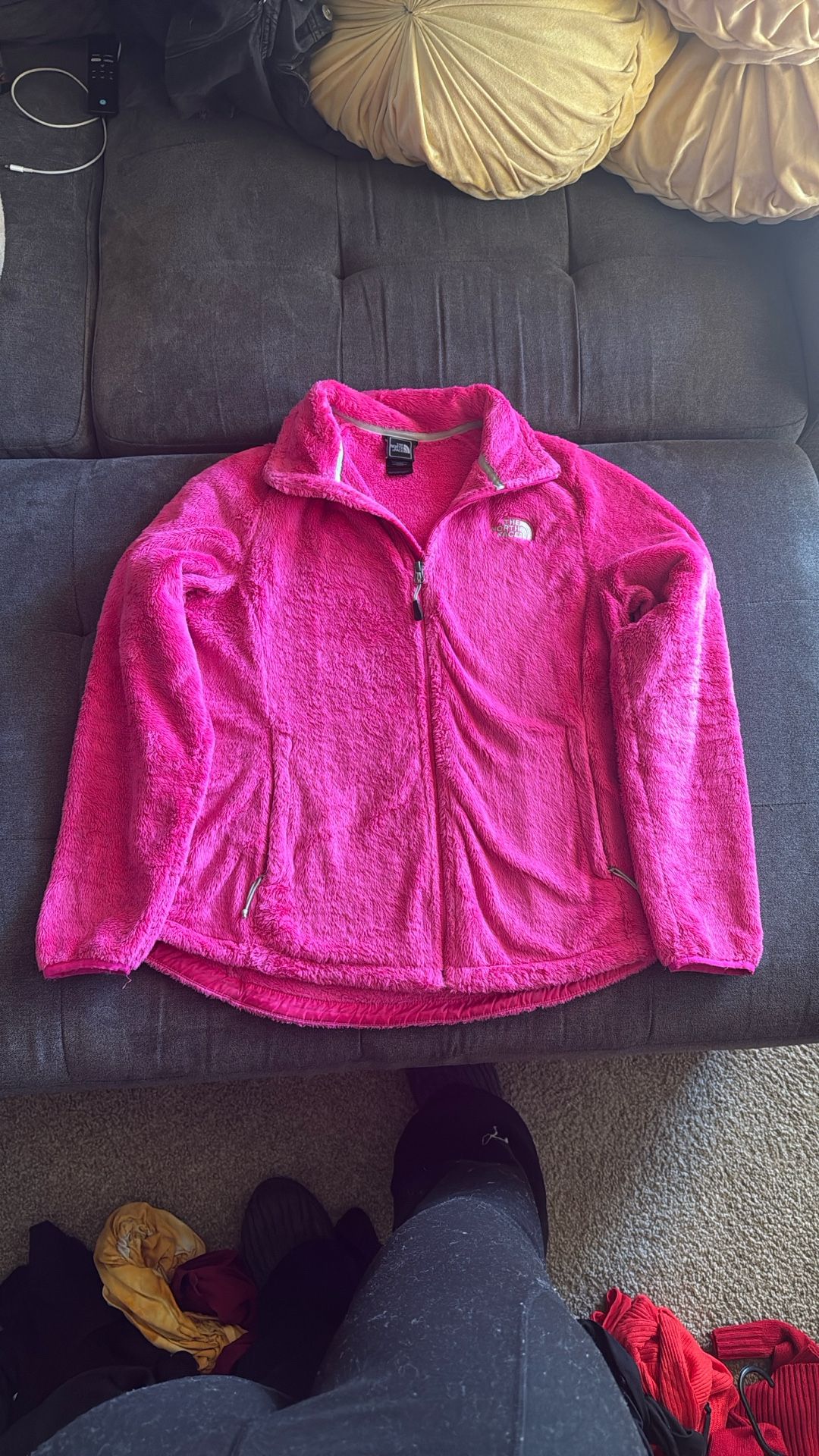 THE NORTH FACE Fleece Jacket—Bright Pink 