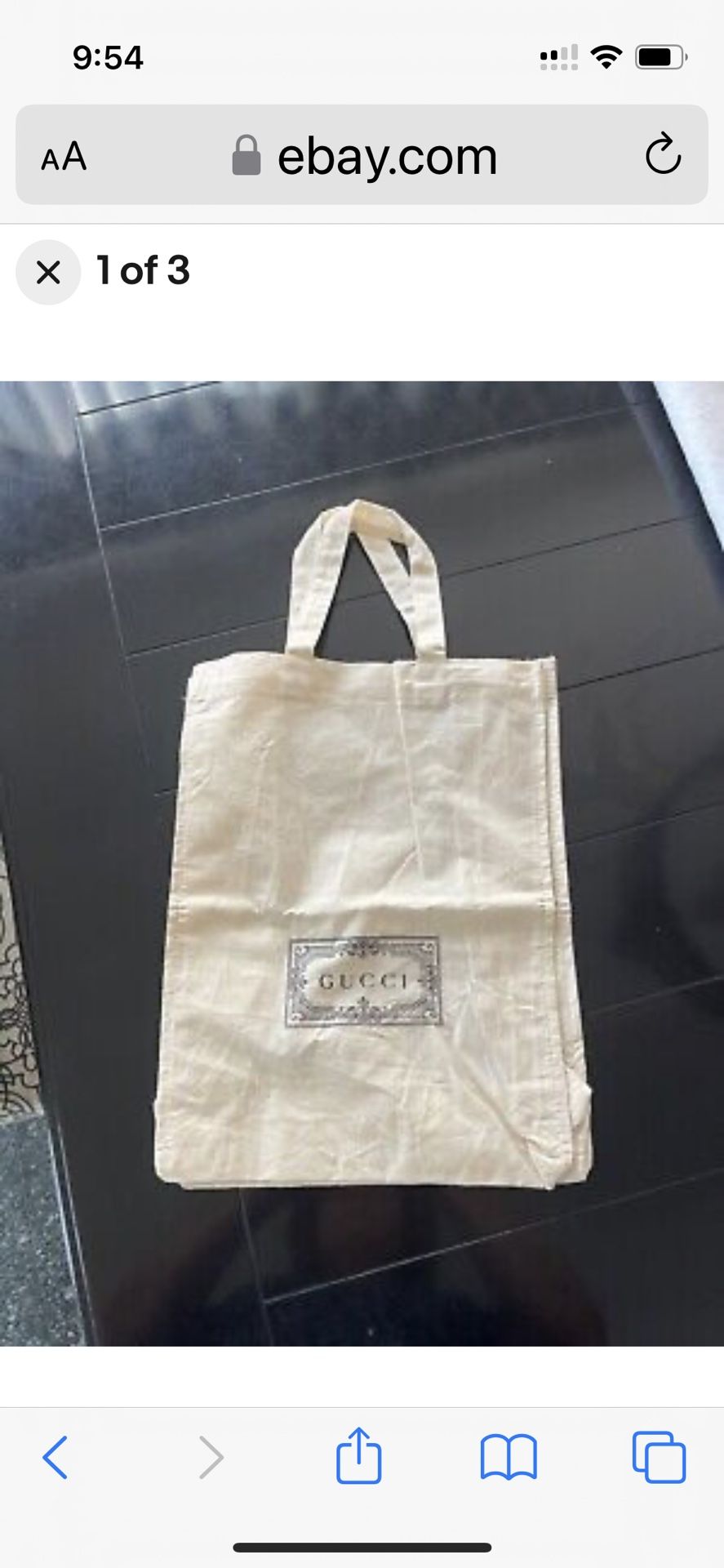 Brand New Lightweight Cotton Gucci Tote