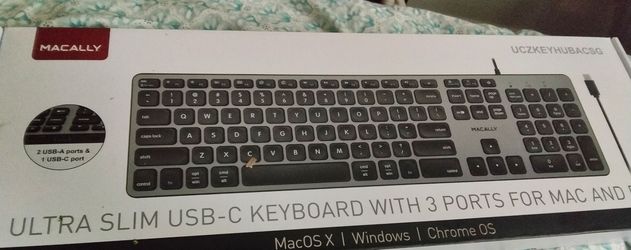 Macally ultra slim keyboard new