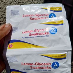 Lemon Glycerin Swabs 