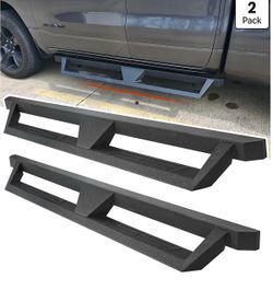 New Running Boards 2019-2025 Ram 1500 Quad/Extended Cab side step  rail nerf bars black powder coated