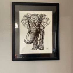 Elephant Framed Print