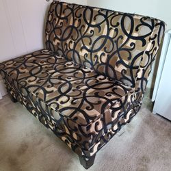 SMALL SOFA 44" W 34" H 32" D $100.00 Firm.