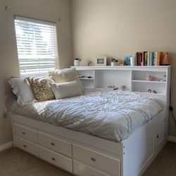 Storage Bed With 6 Drawers And Under Storage Size Full