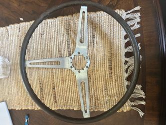 Vintage hot rod car steering wheel