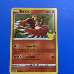 Ho-Oh 025 Rare Celebrations 001 Pokemon Near Mint