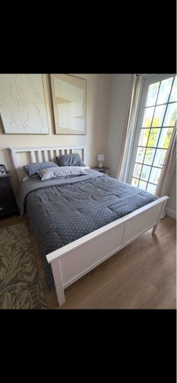 IKEA bed frame (can include mattress if you want)