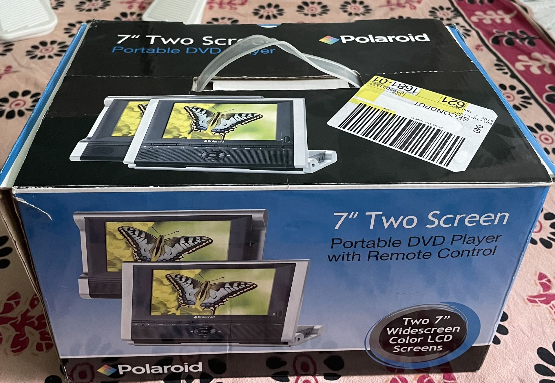 7” Two Screen Portable DVD Player