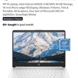 HP 14 Laptop 