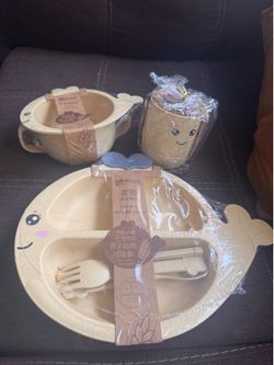 6 Piece Set Cartoon Creative Plate set