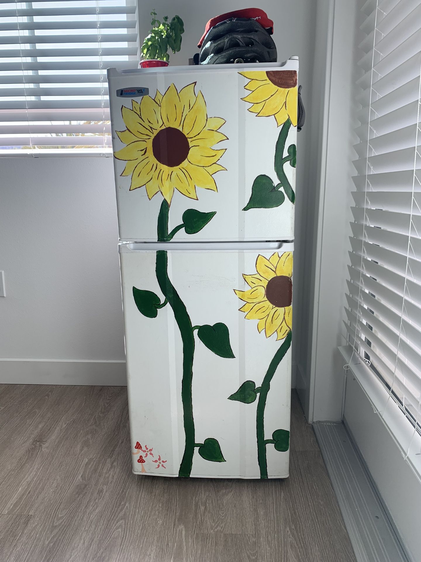 Hand Painted Mini-Fridge