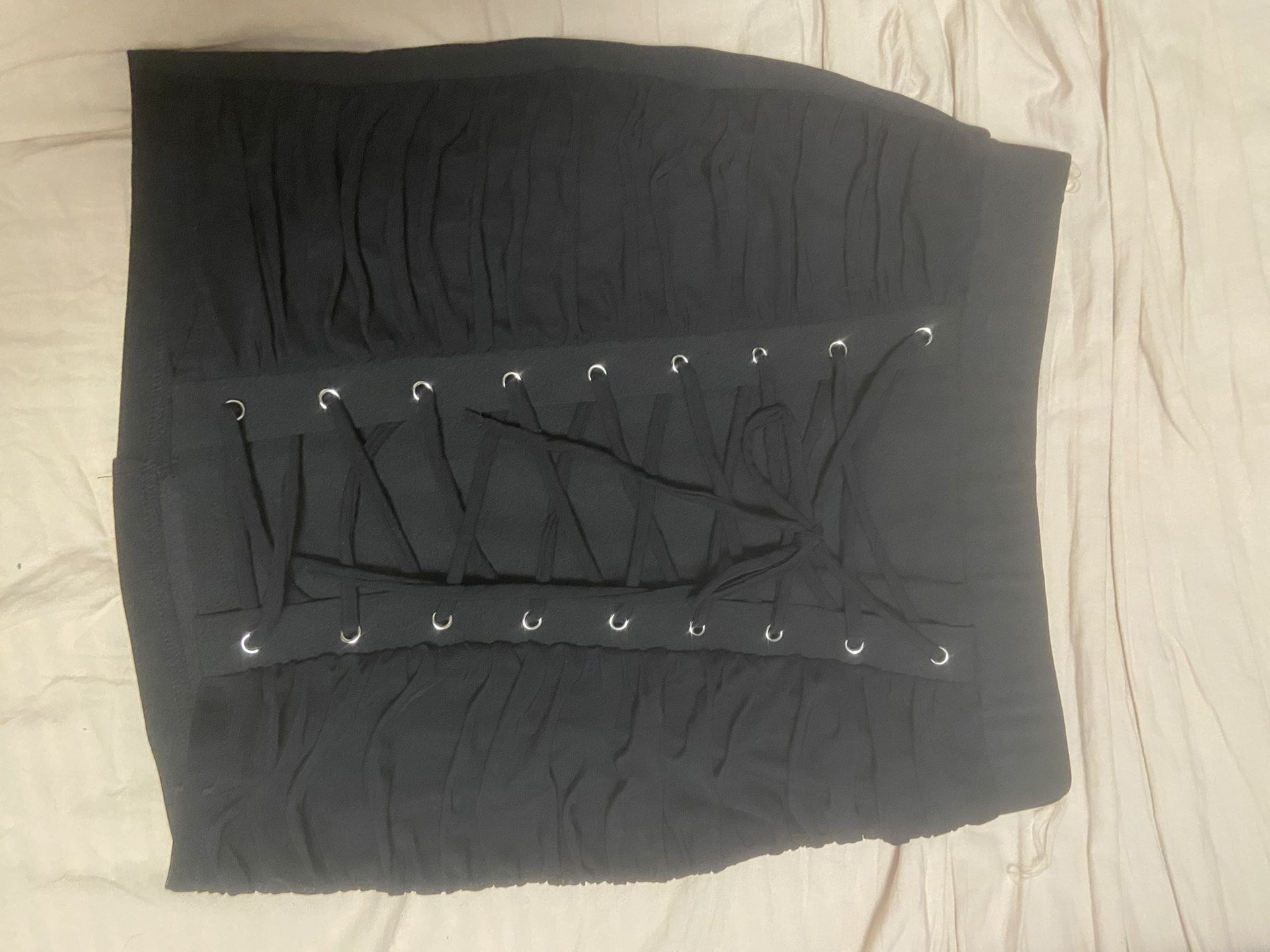 New Black Corset Style Skirt. Size 2. See My Page