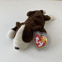 TY Beanie Baby - BRUNO the Bull Terrier Dog (8.5 inch) Stuffed Animal Toy