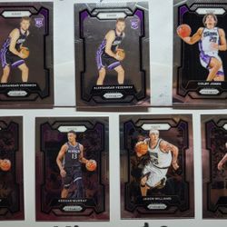 2023-24 Panini NBA Prizm  Sacramento Kings Basketball Vezenkov Jones RC Rookies