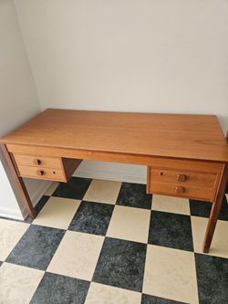 Teak Desk L53"×W23"×H29"