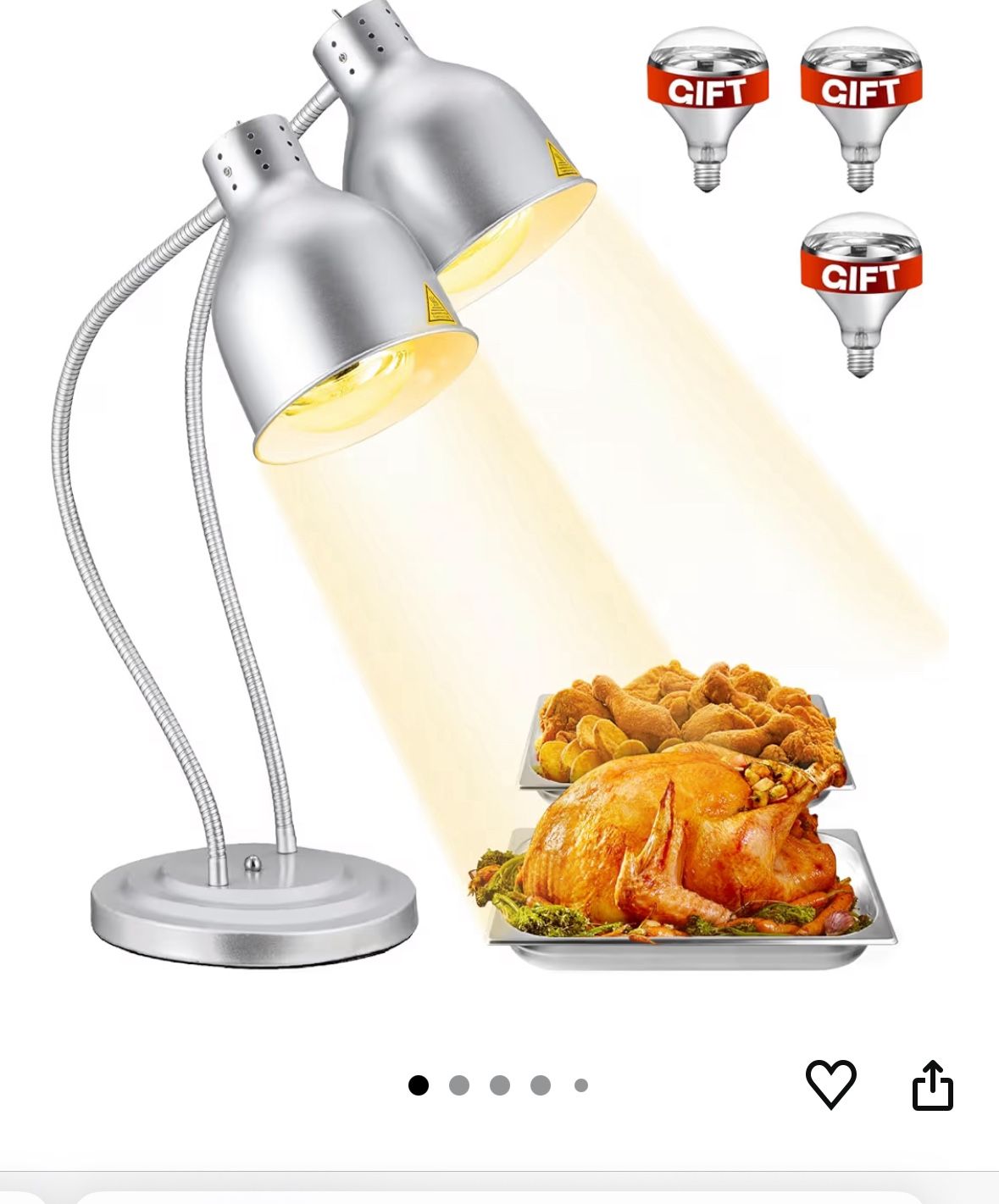 Food heat lamp
