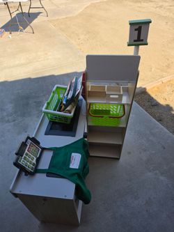 Kids Pretend Play Grocery Store Checkout Set