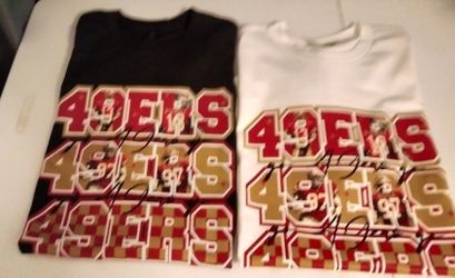 ❤️💛🏈NEW Custom Design 49ers Women's T Shirts $18 Each