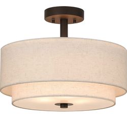 XiNBEi Lighting Drum Semi Flush Light