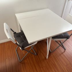 2 Folding Chairs With Chair Pads