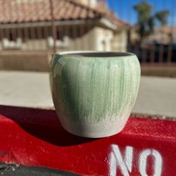 Planter - Ceramic “Reactive” Finish Weather-Resistant Planter