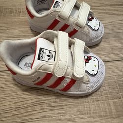 (TD) adidas Originals Superstar x Hello Kitty Shoes 'White Red' GV8863