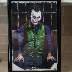The Joker-Joshua Barton LE 12x18 Framed Lithograph