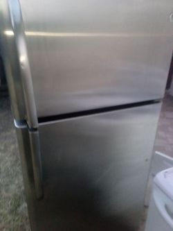 G&E stainless steel refrigerator