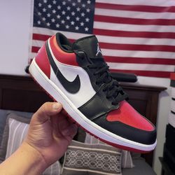 Jordan 1 Low Bred Toe Size 10.5 $100 OBO Moving Selling A Lot Of My Shoes