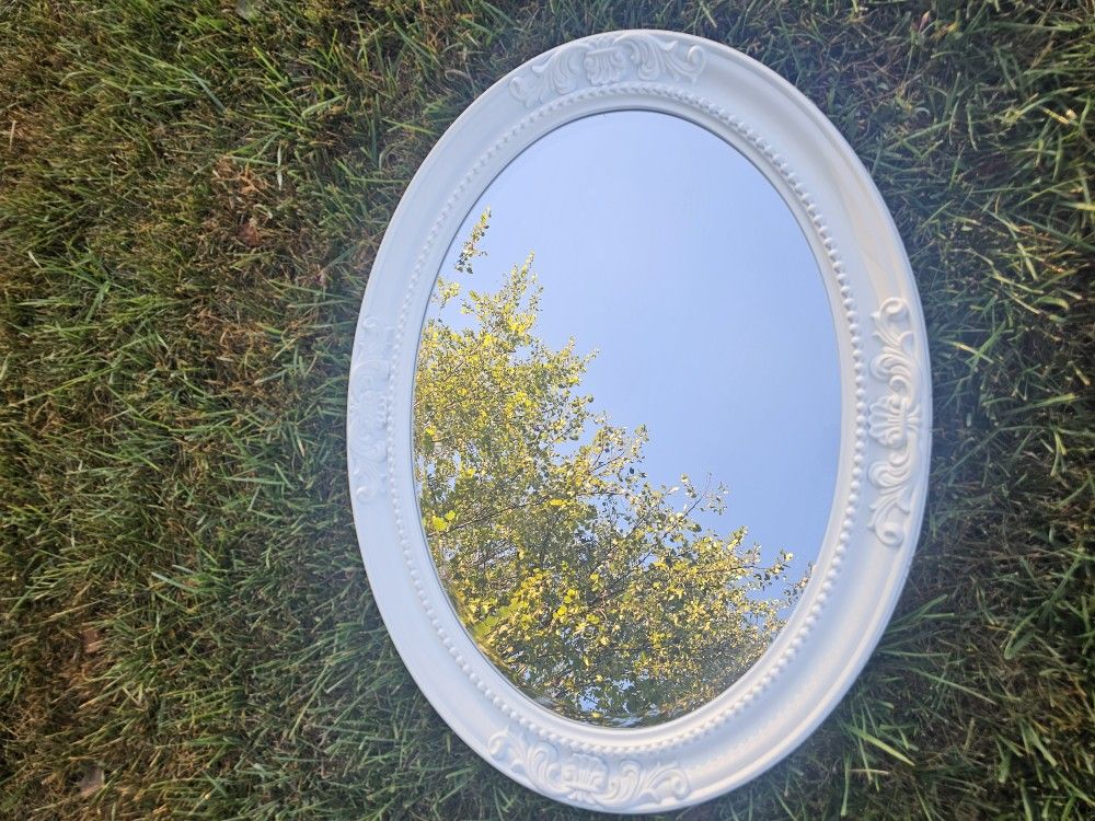 $35.00 - 32" Shabby Chic Mirror, Lots of Design Details! Ready to Hang Vertically/Horizontally! Like New Condition - Lowest Price Offer!