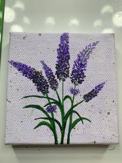 Mini Hand painted lavender