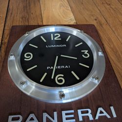 Authentic Panerai Luminor Wall Clock –