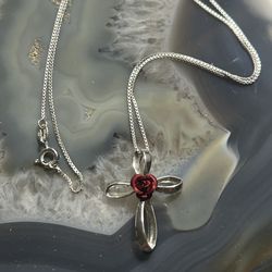 Sterling Silver Cross Pendant Necklace
