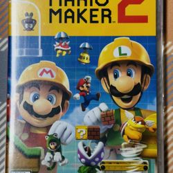 Super Mario Maker 2 - Nintendo Switch Game And Case Tested/Works Fast Shipping!