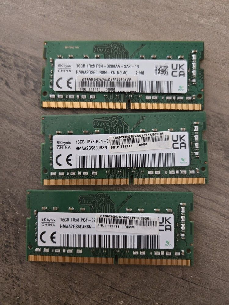 16gb Ram Ddr4 (3 Modules)