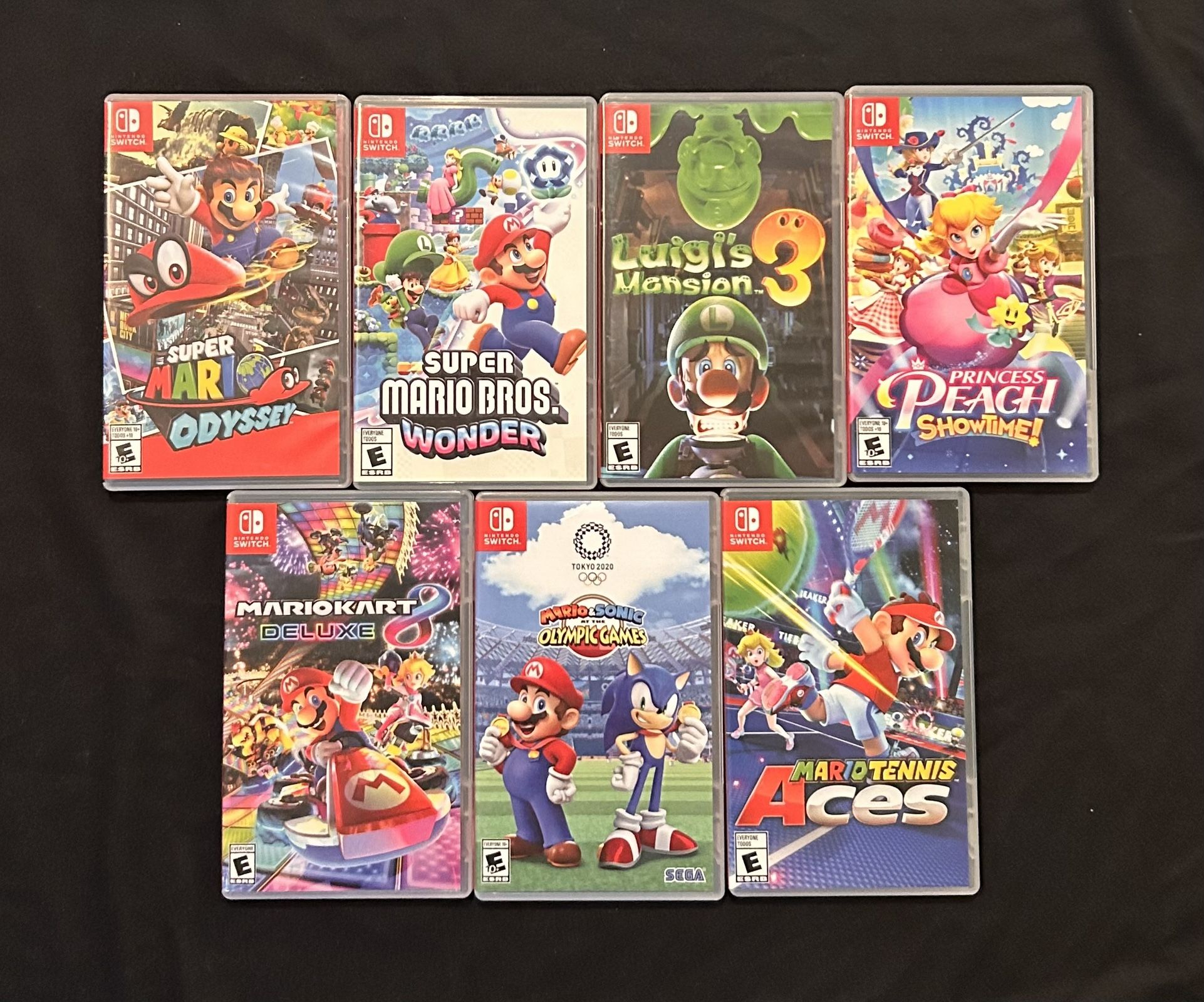 Mario and Friends Nintendo Switch 7 Game Bundle