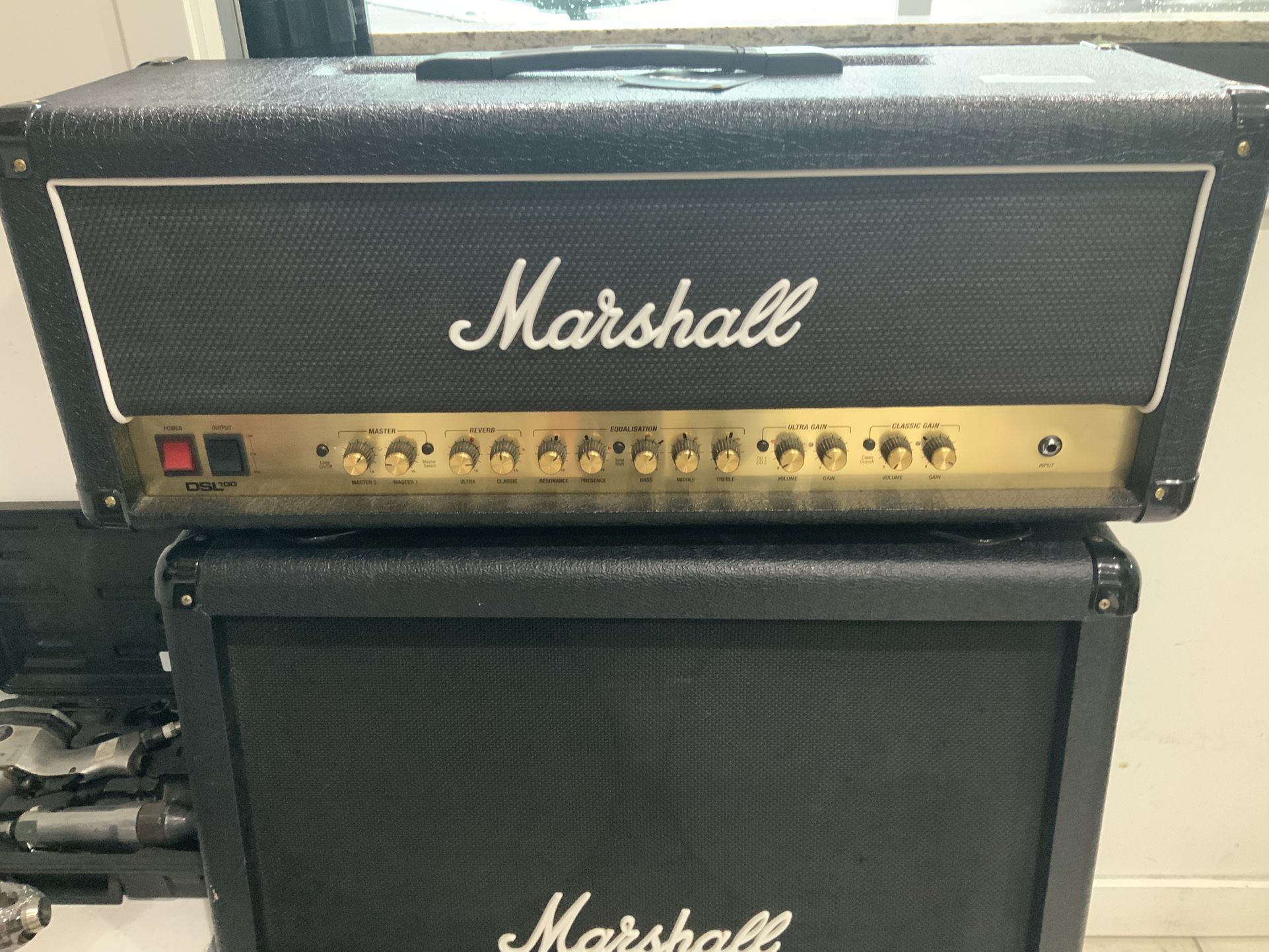Marshall DSL-100 All Tubes Amp With Marshall 4x12 Cabinet. Sounds Killer