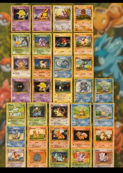 Pokémon base set cards