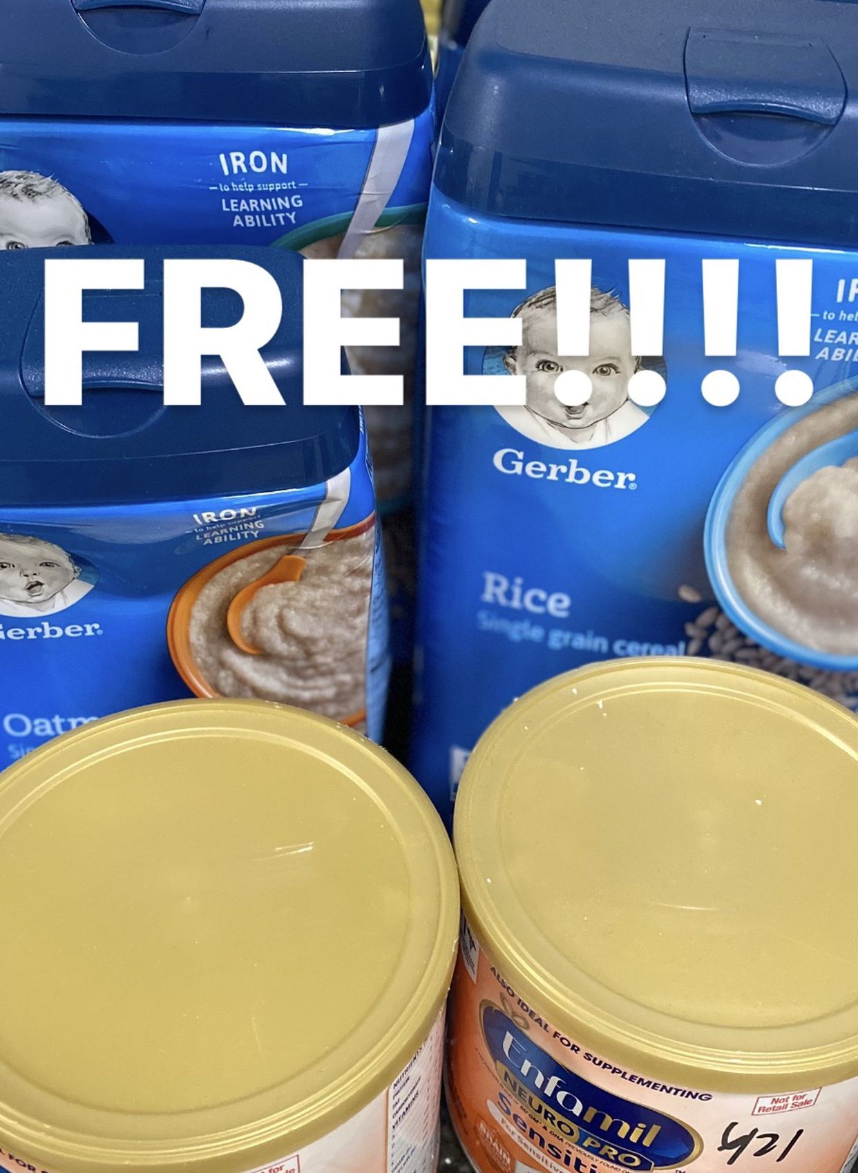 Free Baby Cereal And Formula