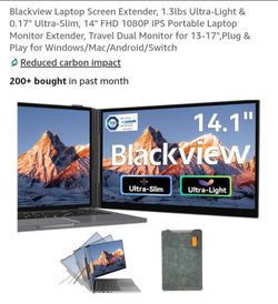NEW BLACKVIEW LAPTOP SCREEN EXTENDER