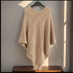 Beige shawl One Size 